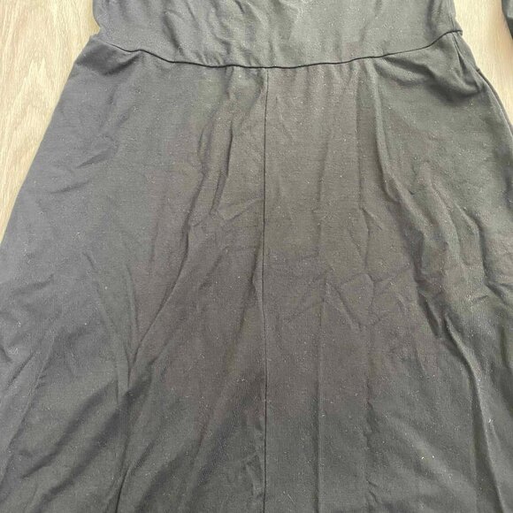 Reformation Jeans Pippa Black Midi Dress Size L Coquette Goth Grunge Stretchy - Picture 7 of 7